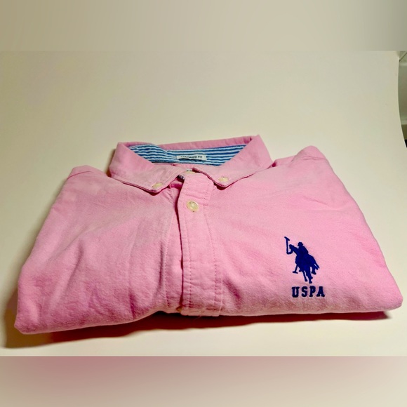 Elegant pink OXFORD Shirt button down collar - Picture 4 of 4